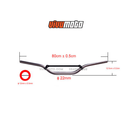 Tay lái / ghi-đông / handlebar 22mm nhôm chất lượng cao 7075 Dusong cho xe cào cào