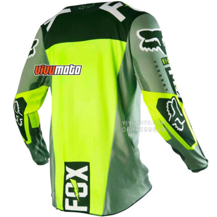 Áo cào cào Fox 180 Vicious Jersey xanh rêu