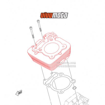 Xi lanh chính hãng Yamaha Tricker (XG250) / Serow 250 (XT250 2005+) / XT250X