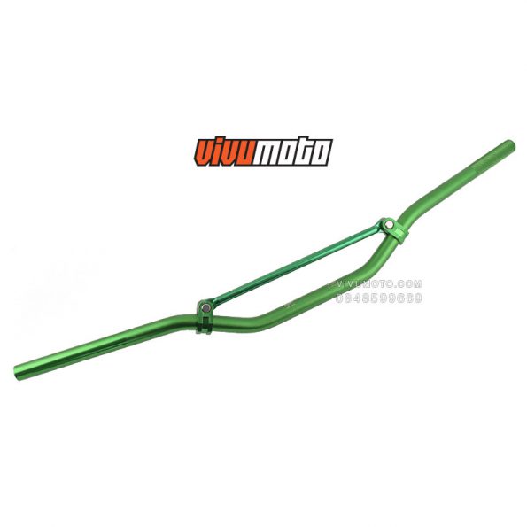 dirt-bike-handlebar-CNC-aluminum-crossbar-green