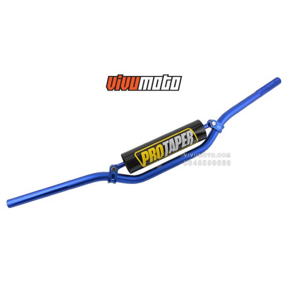 dirt-bike-handlebar-CNC-aluminum-crossbar-pad-blue