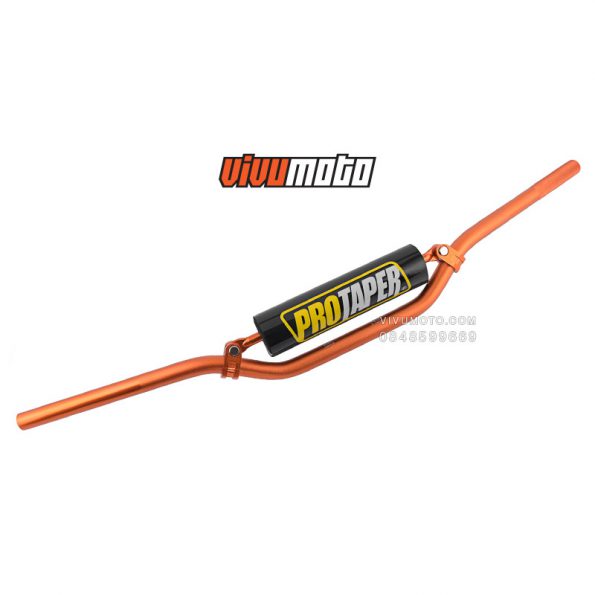 dirt-bike-handlebar-CNC-aluminum-crossbar-pad-orange
